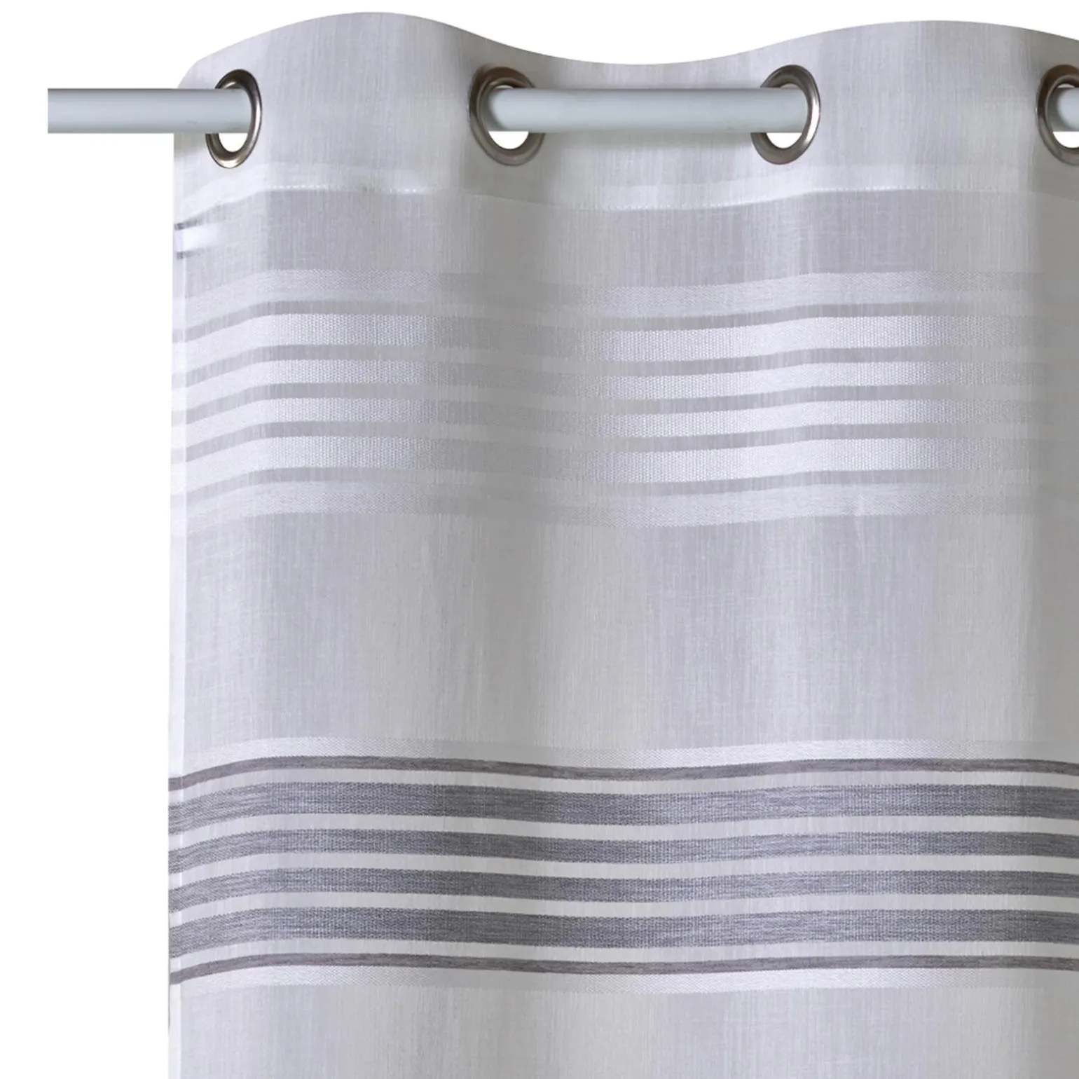 Voilage BRIZA coloris gris perle 140 x 240 cm - 4MURS