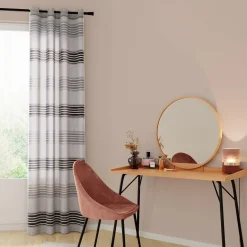 Voilage BRIZA coloris gris perle 140 x 240 cm - 4MURS