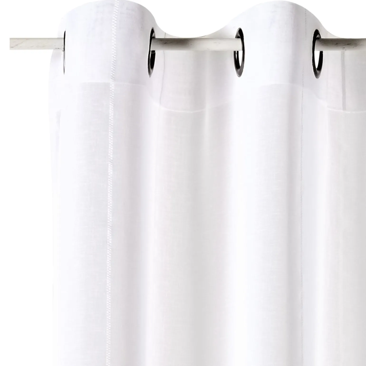 Voilage CALVI coloris blanc 240 x 260 cm - 4MURS