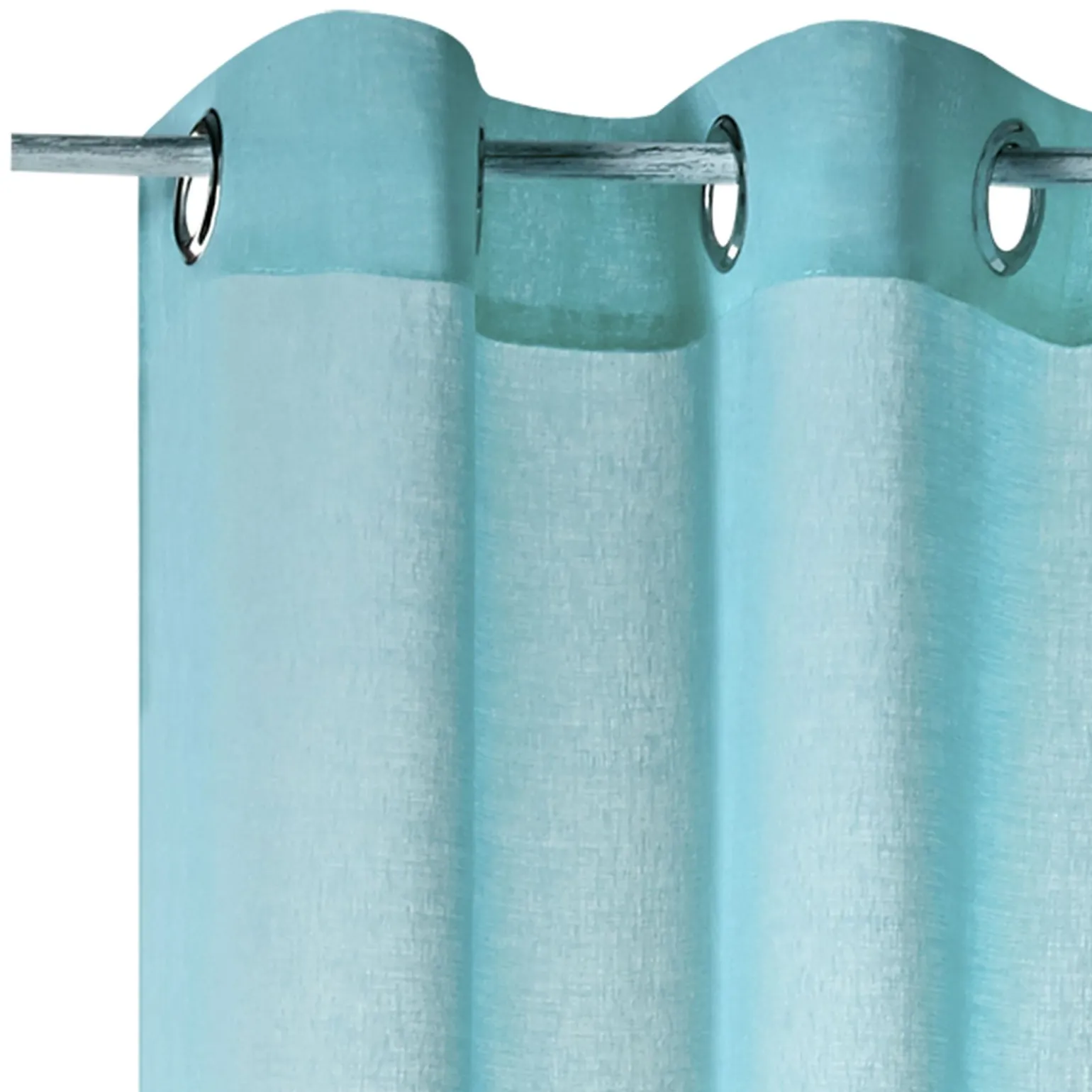 Voilage COLORS coloris bleu glacier 140 x 260 cm - 4MURS