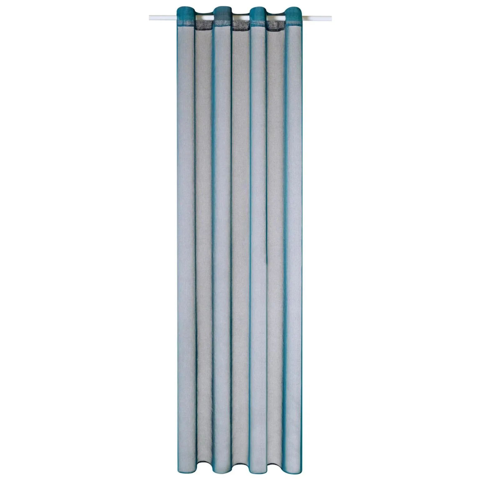 Voilage COLORS coloris bleu canard 140 x 260 cm - 4MURS