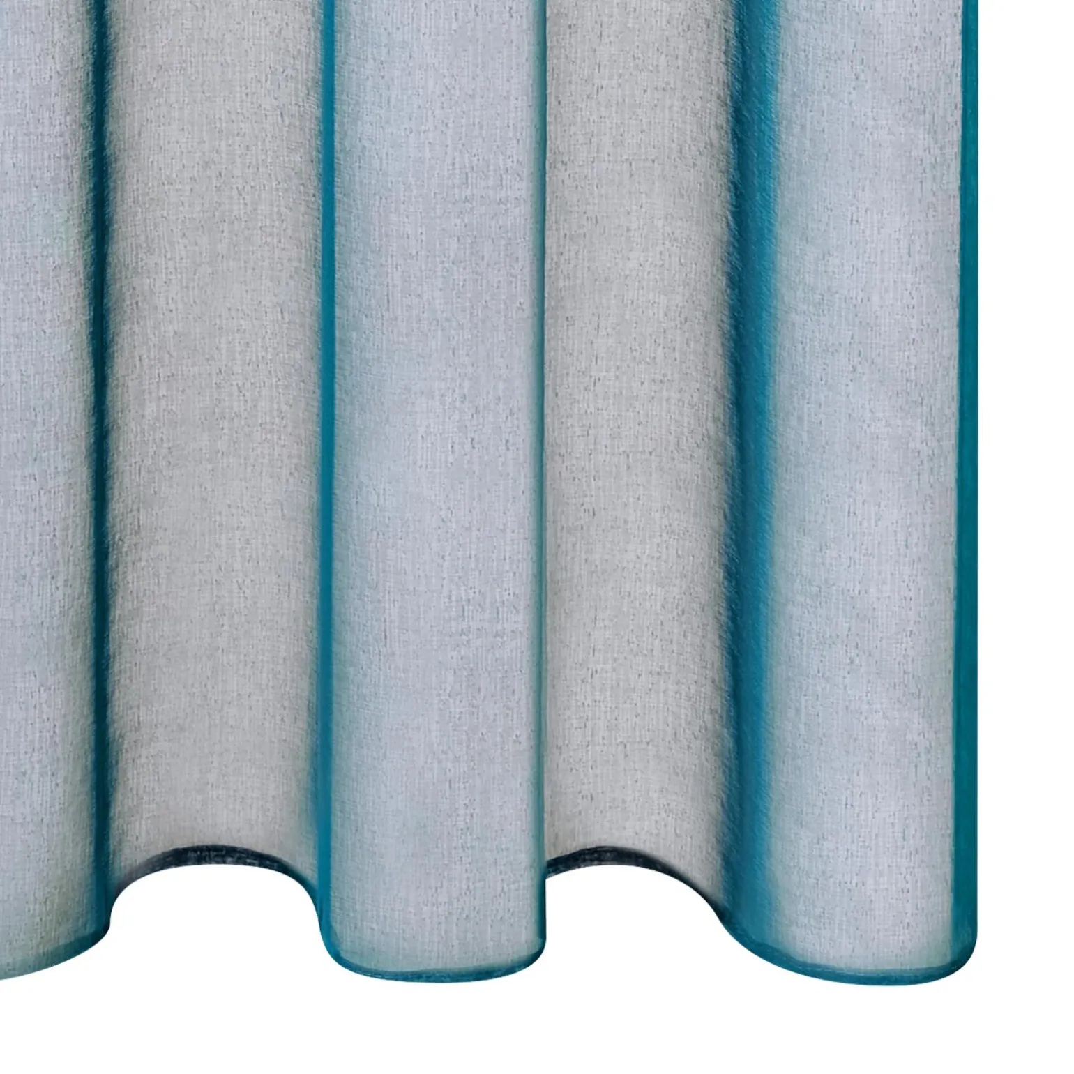 Voilage COLORS coloris bleu canard 140 x 260 cm - 4MURS