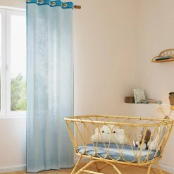 Voilage COLORS coloris bleu turquoise 140 x 260 cm - 4MURS