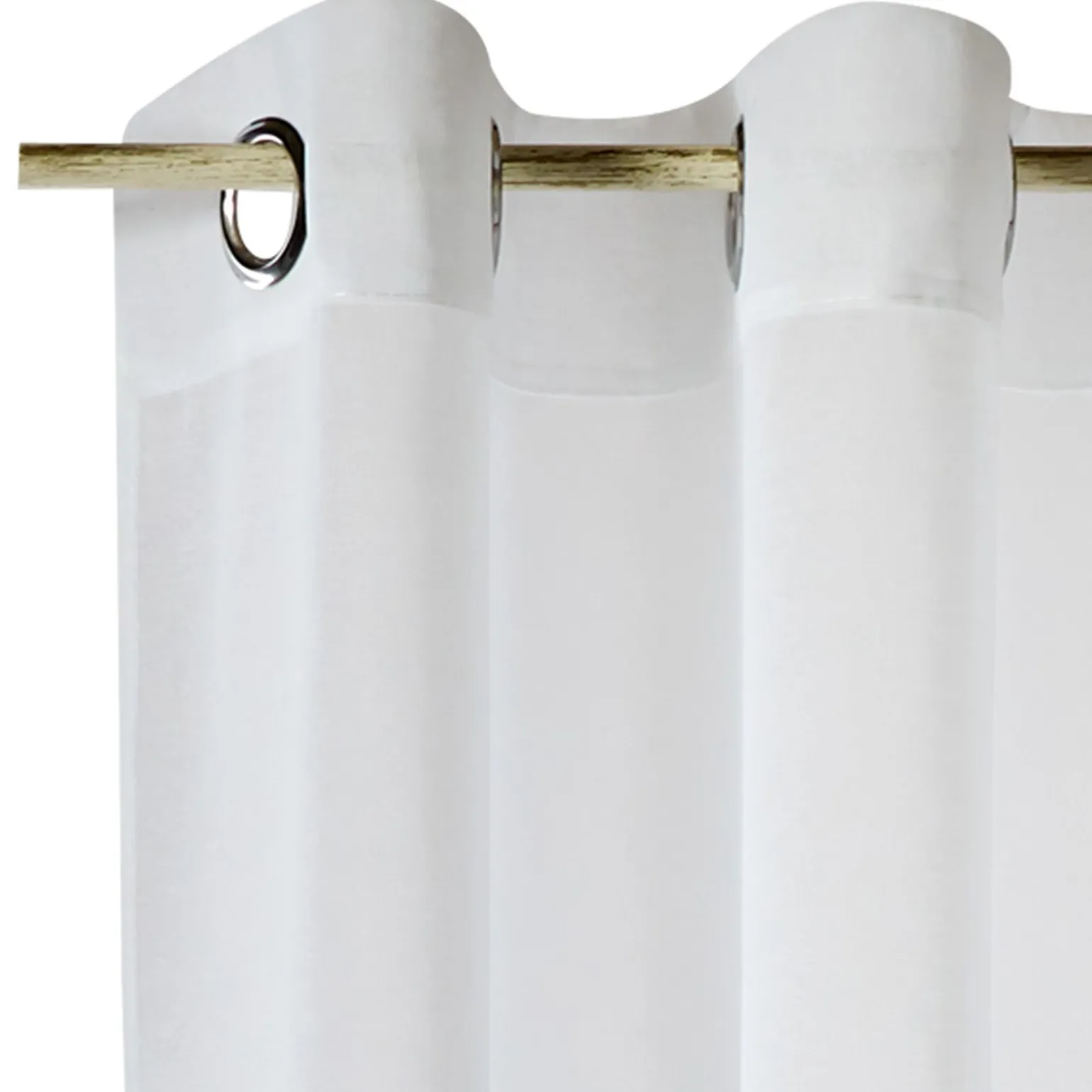 Voilage COLORS coloris blanc 140 x 260 cm - 4MURS