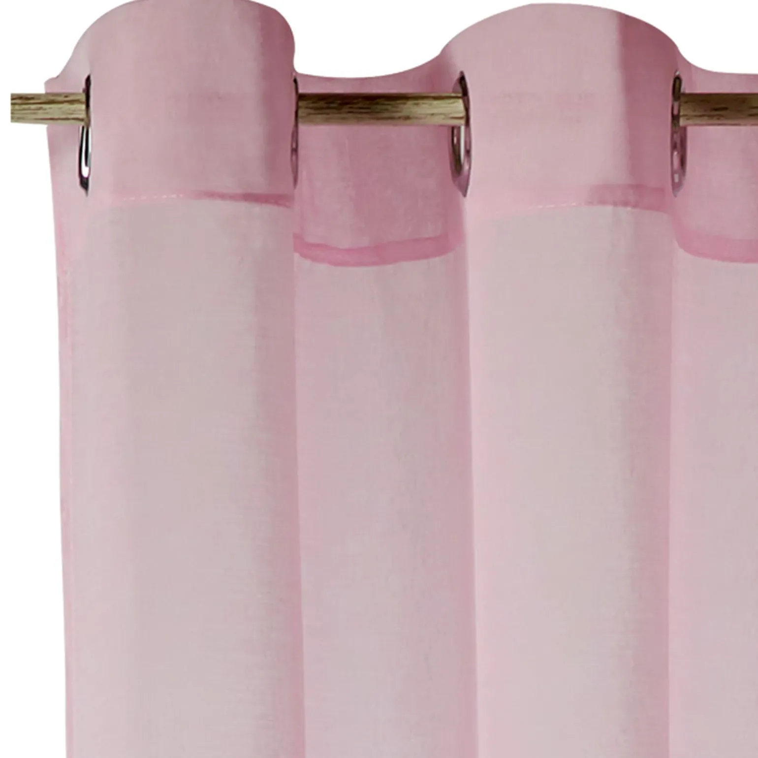 Voilage COLORS coloris rose pâle 140 x 260 cm - 4MURS