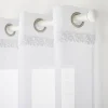Voilage CYBELE coloris blanc 140 x 240 cm - 4MURS