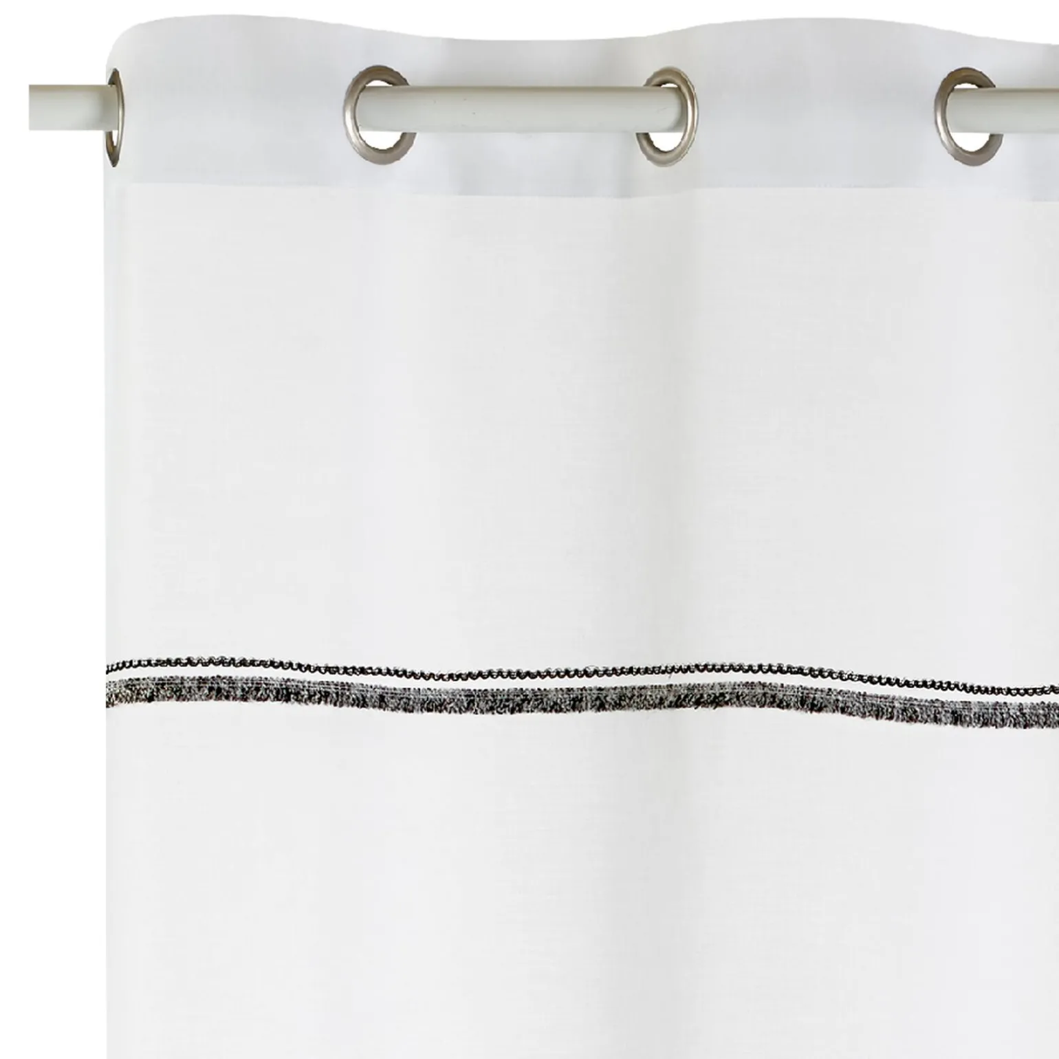 Voilage FANTAISIE coloris blanc 140 x 240 cm - 4MURS