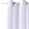 Voilage FLOT BLEU coloris blanc 145 x 240 cm - 4MURS