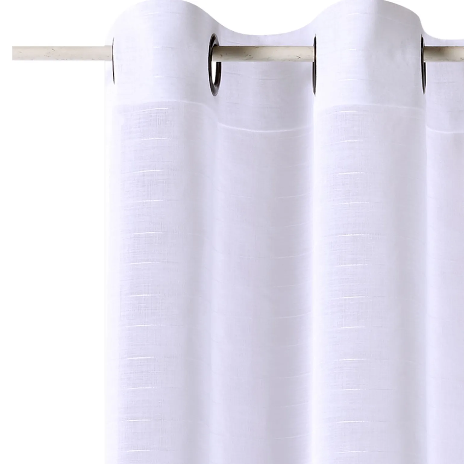 Voilage FLOT BLEU coloris blanc 145 x 240 cm - 4MURS