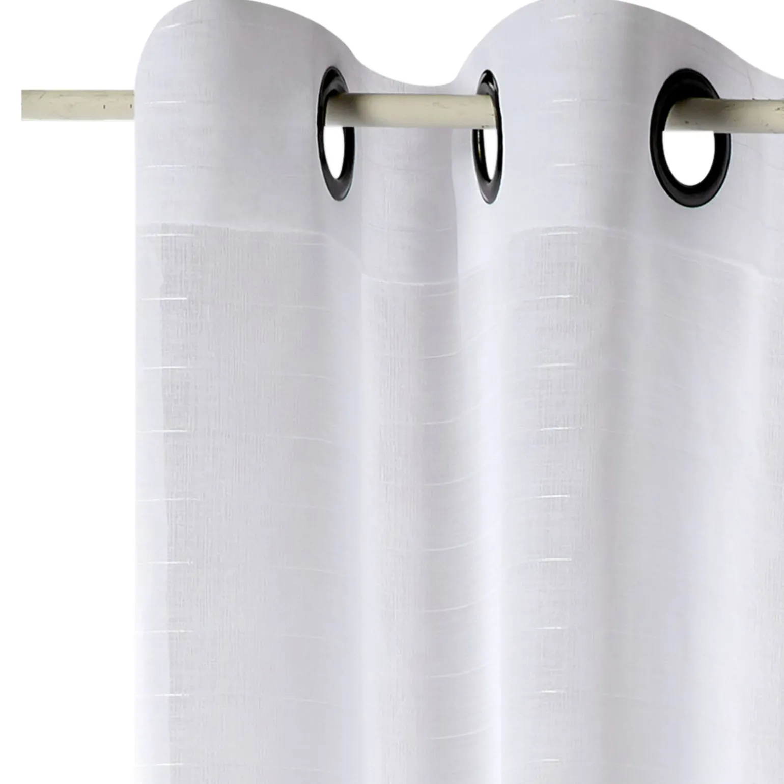 Voilage FLOT BLEU coloris blanc 300 x 240 cm - 4MURS