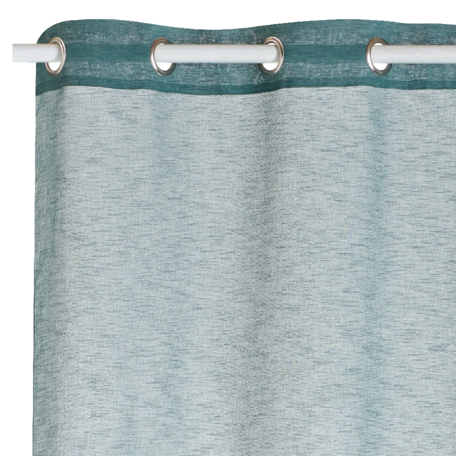 Voilage LILOU coloris bleu canard 140 x 260 cm - 4MURS