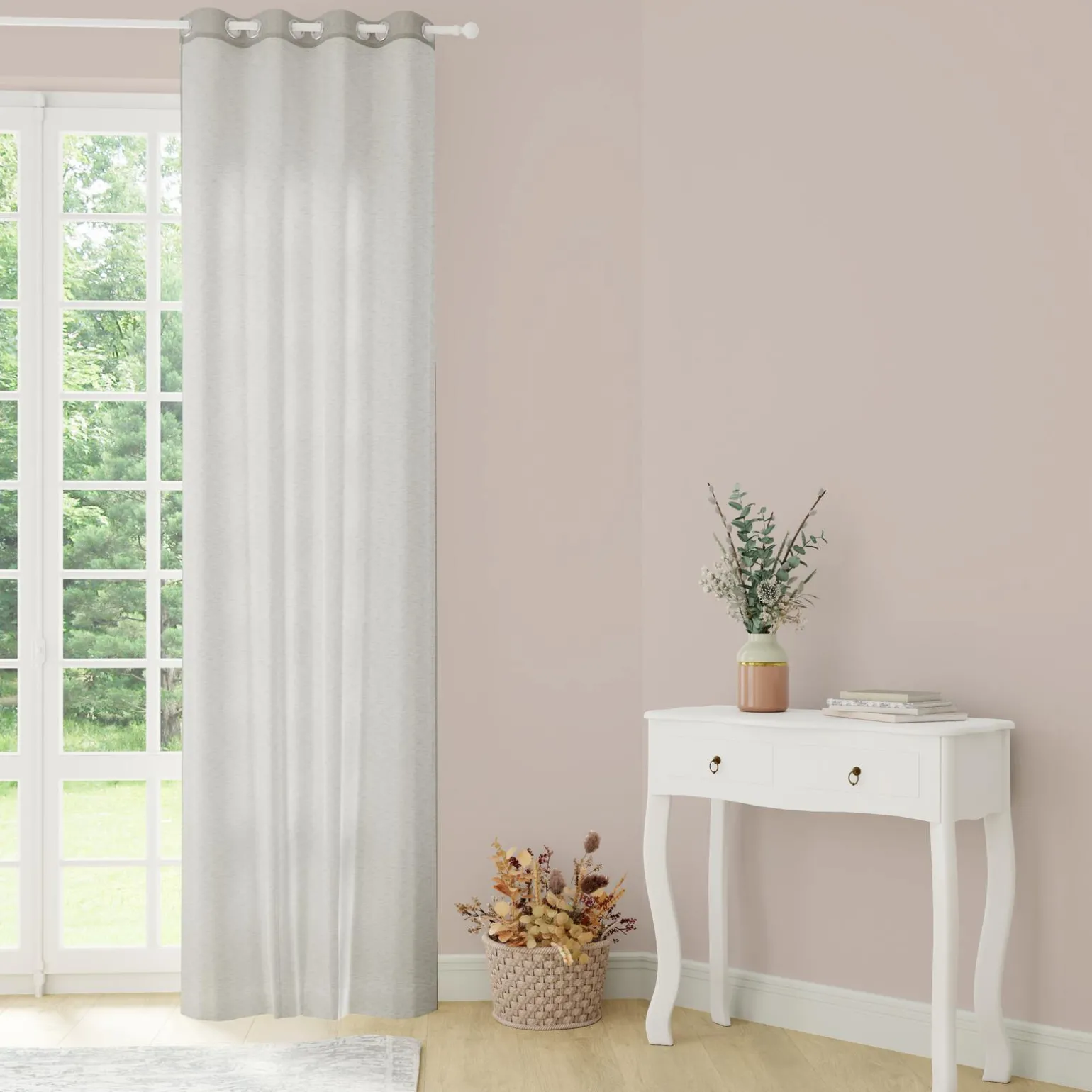 Voilage LILOU coloris lin 140 x 260 cm - 4MURS