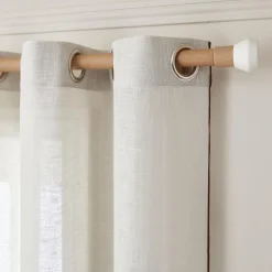 Voilage Lin ECCI coloris terracotta 140 x 280 cm - 4MURS