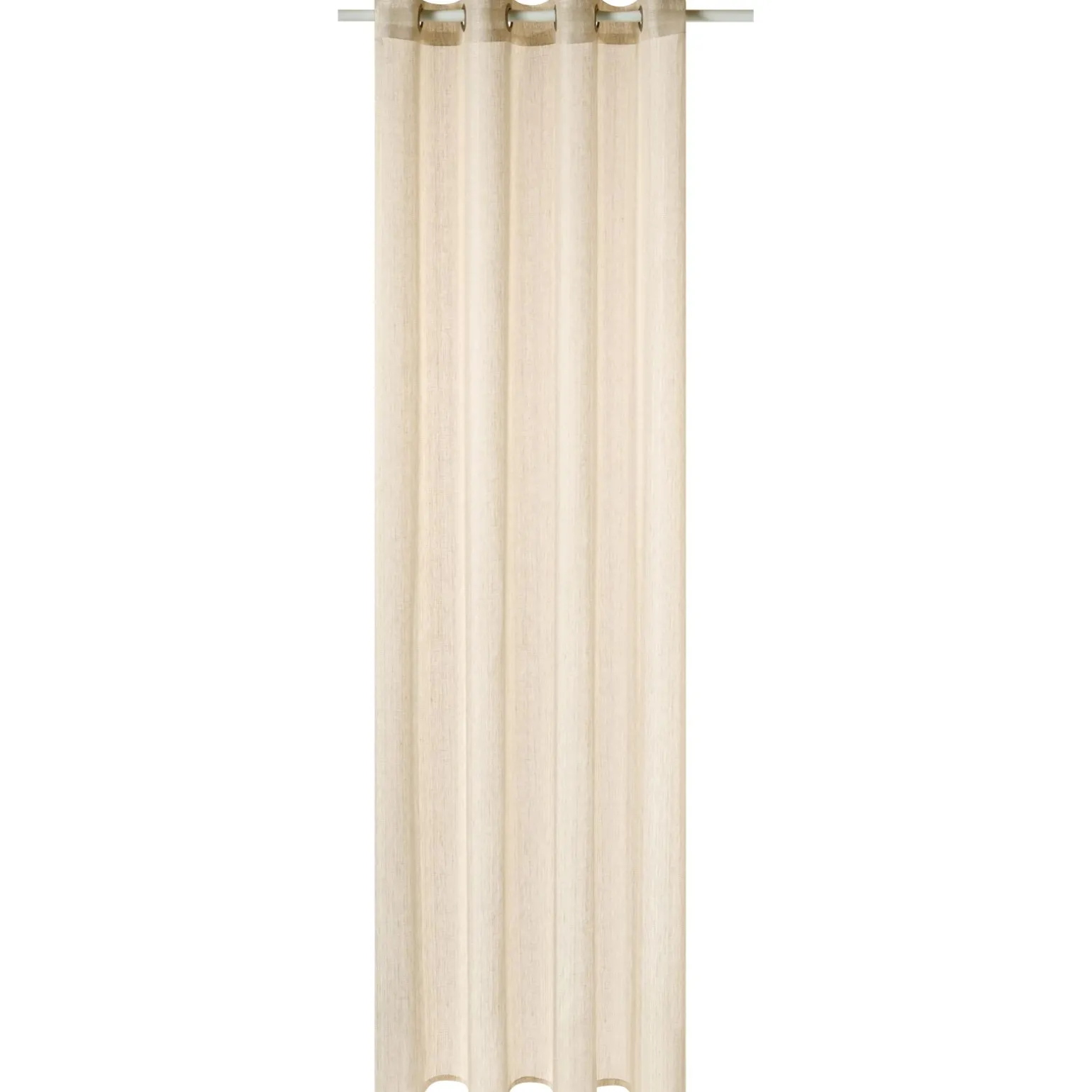Voilage Lin GHIANA coloris beige 140 x 260 cm - 4MURS