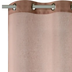 Voilage Lin LINAE coloris rose nude 140 x 260 cm - 4MURS