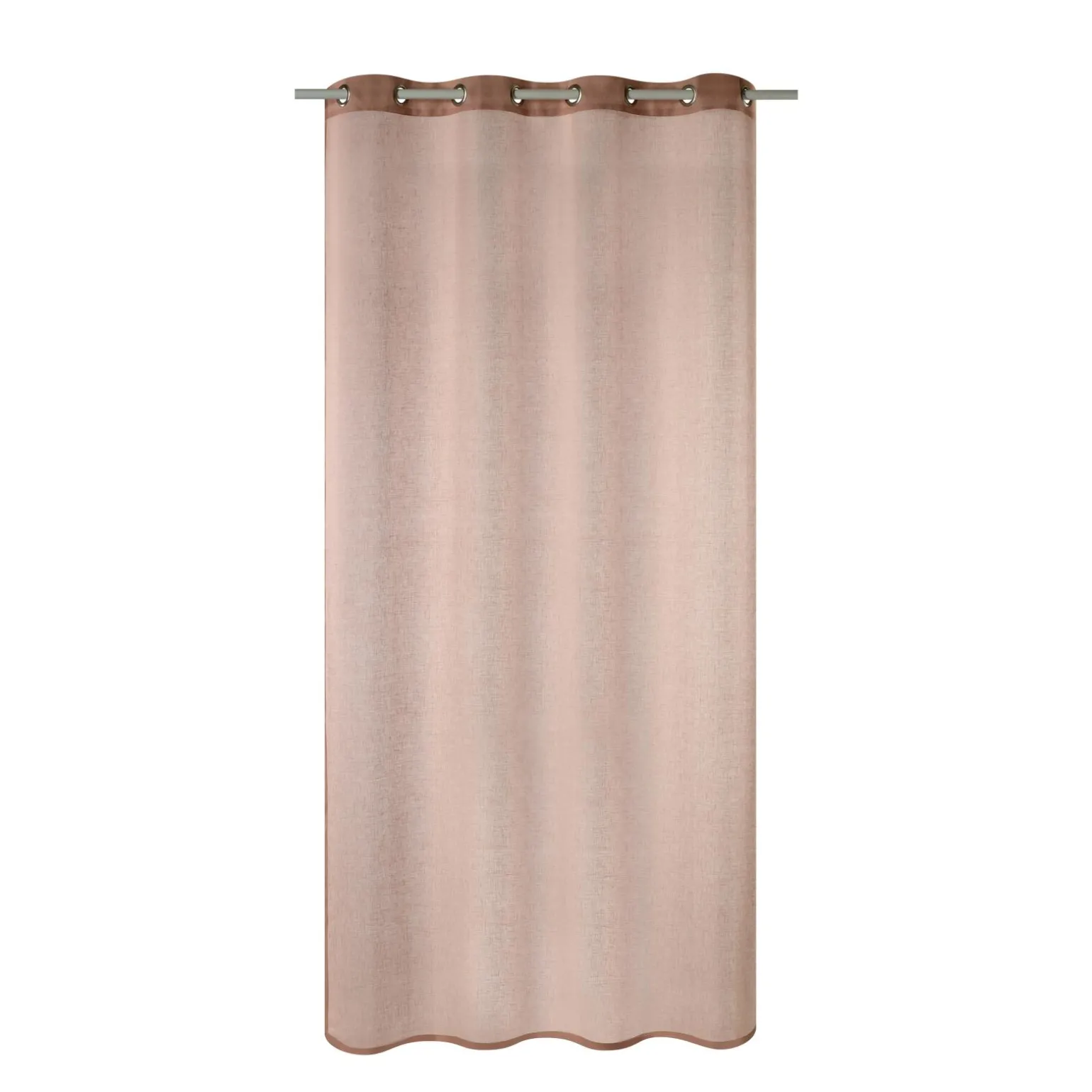 Voilage Lin LINAE coloris rose nude 140 x 260 cm - 4MURS