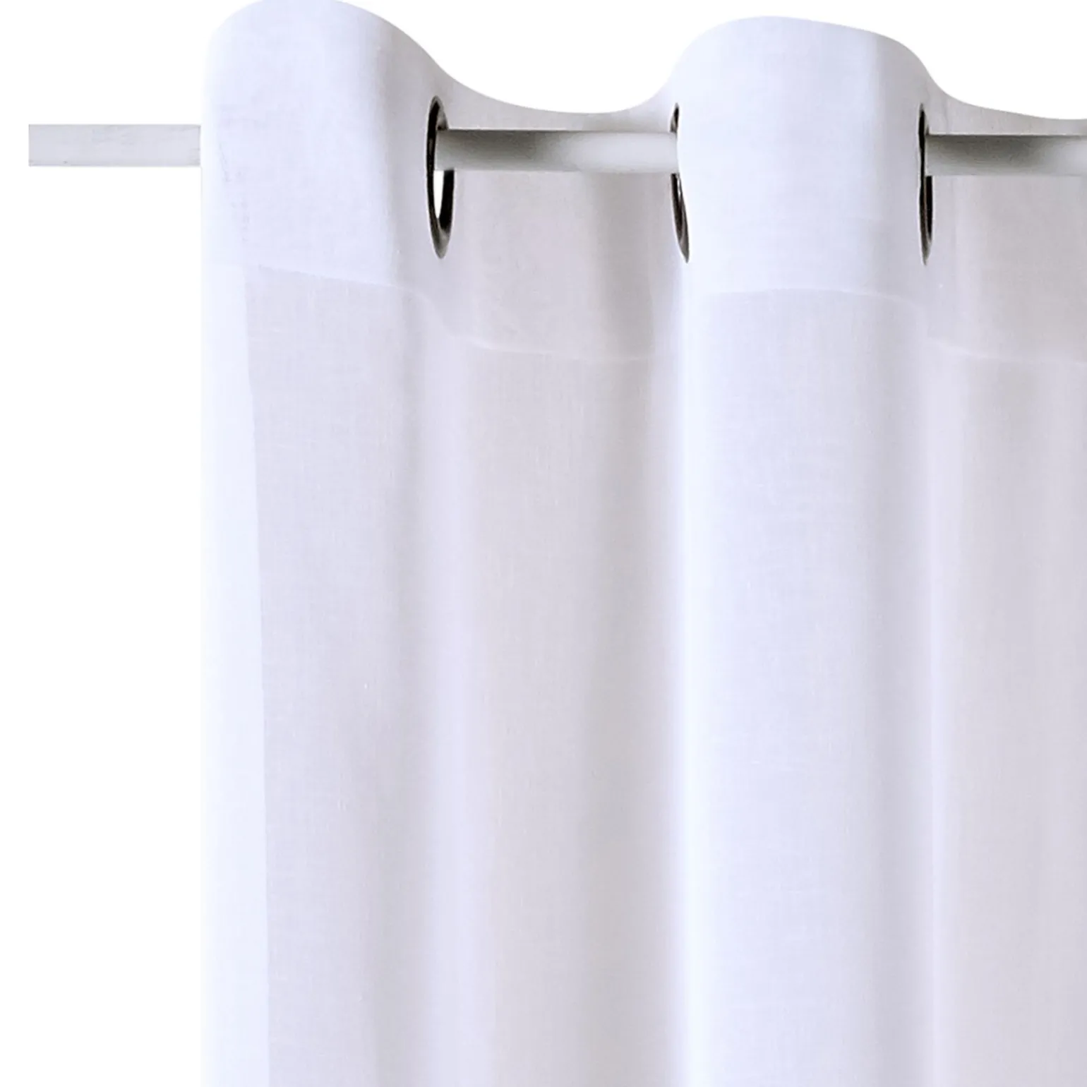 Voilage LINETTE coloris blanc 145 x 240 cm - 4MURS