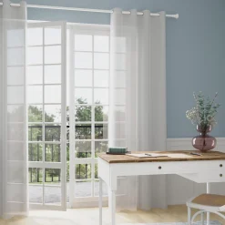 Voilage LOLA coloris blanc 140 x 260 cm - 4MURS