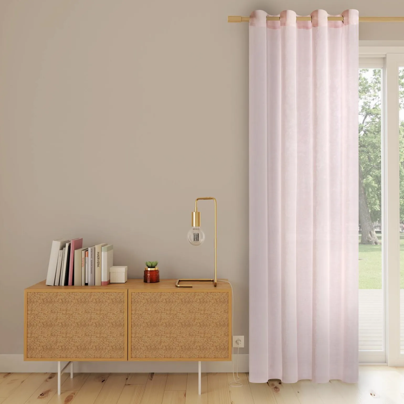 Voilage MIA coloris blush 140 x 240 cm - 4MURS