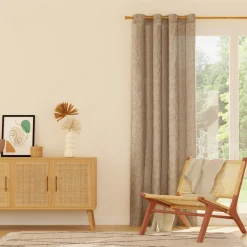Voilage MILKY WAY coloris gris 140 x 240 cm - 4MURS