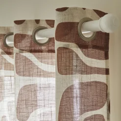 Voilage NYOS coloris terre de sienne 140 x 240 cm - 4MURS