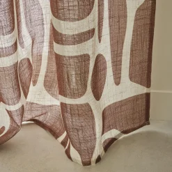 Voilage NYOS coloris terre de sienne 140 x 240 cm - 4MURS