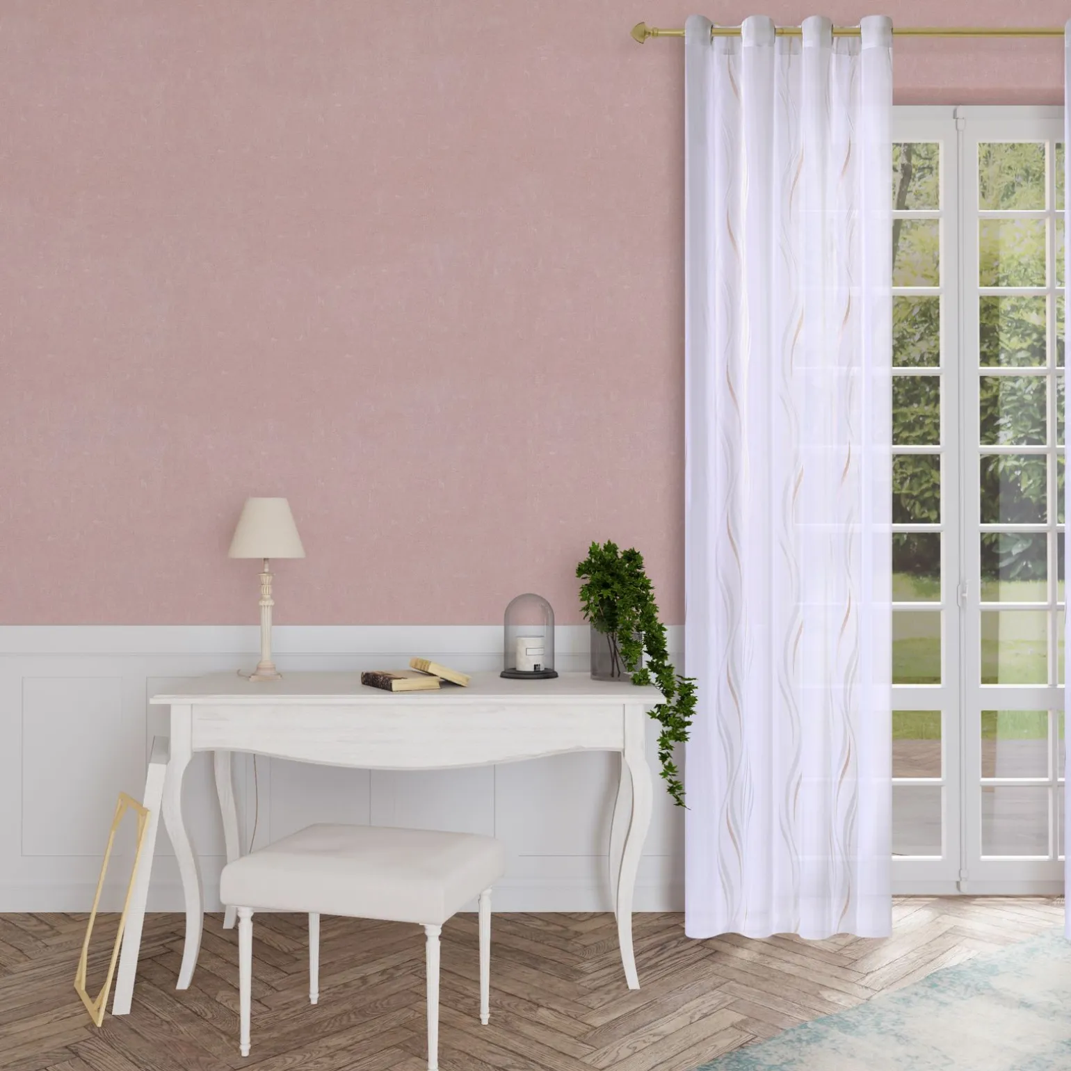 Voilage ODIN coloris naturel 140 x 240 cm - 4MURS