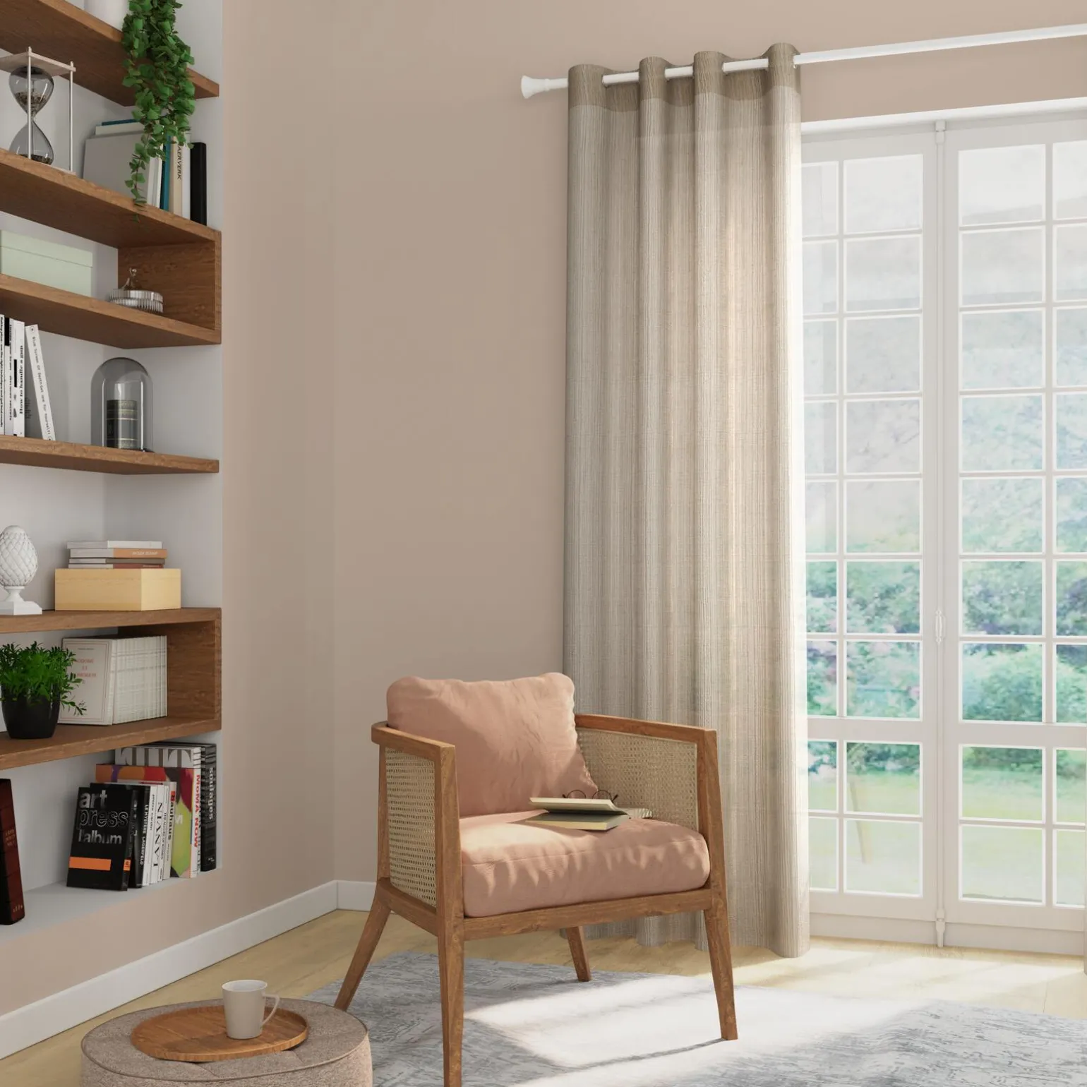 Voilage ORIENT coloris lin 140 x 240 cm - 4MURS