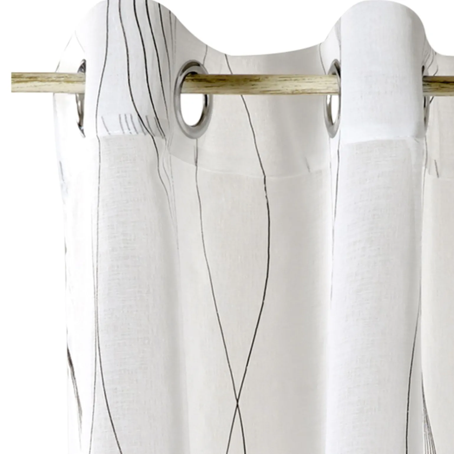 Voilage SOUND coloris blanc cuivré 140 x 260 cm - 4MURS