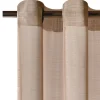 Voilage ÉTAMINE GIVRÉE coloris taupe 145 x 240 cm - 4MURS