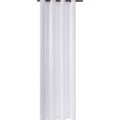 Voilage ÉTAMINE GIVRÉE coloris blanc 145 x 240 cm - 4MURS