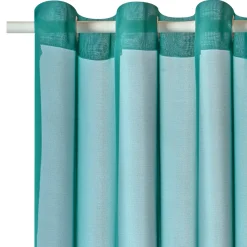 Voilage VOILE CHIC coloris bleu paon 145 x 240 cm - 4MURS
