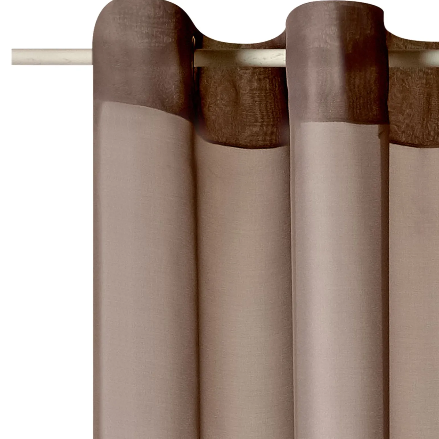 Voilage VOILE CHIC coloris taupe 145 x 240 cm - 4MURS