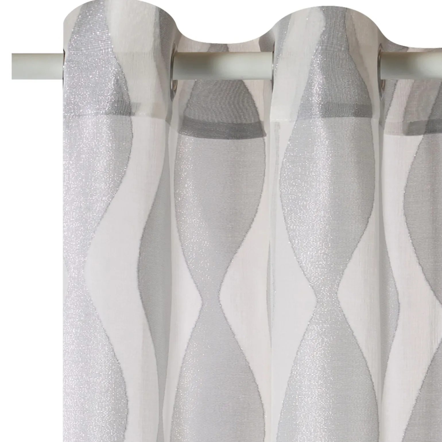 Voilage WAVY coloris gris perle 140 x 260 cm - 4MURS