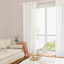 Voilage ZEPHYR coloris blanc 140 x 280 cm - 4MURS