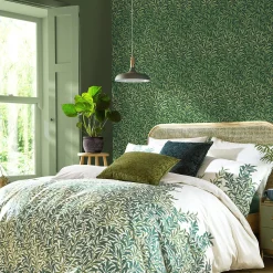 William Morris at Home Papier peint intissé WILLOW BOUGH Vert foncé