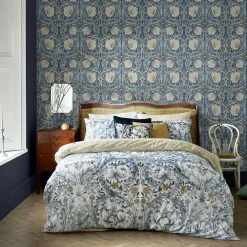 William Morris at Home Papier peint intissé PIMPERNEL bleu marine