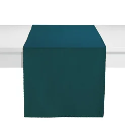 WINKLER Chemin de table DELIA bleu canard 45 x 170 cm - 4MURS