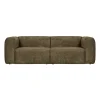 WOOOD Canapé BEAN coloris VELVET MOSS 3 places - 4MURS