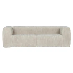 WOOOD Canapé BEAN coloris RIBCORD NATUREL 3 places - 4MURS