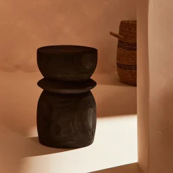 WOOOD Table d'appoint BIKKEL coloris noir - 4MURS