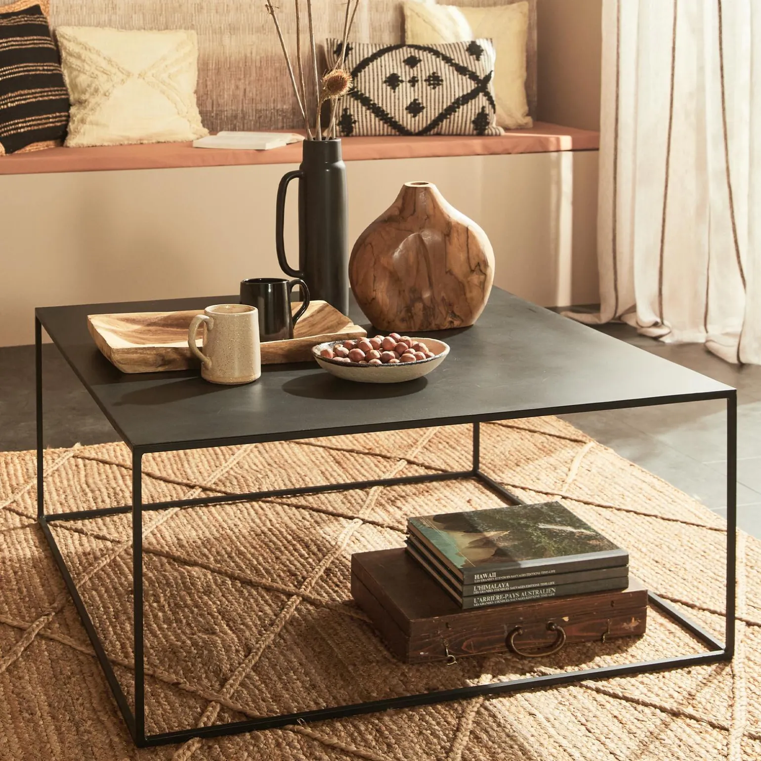 Zago Table basse OTIS coloris noir 85 x 85 cm - 4MURS