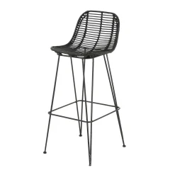 Zago Tabouret de plan de travail FRESH coloris noir - 4MURS